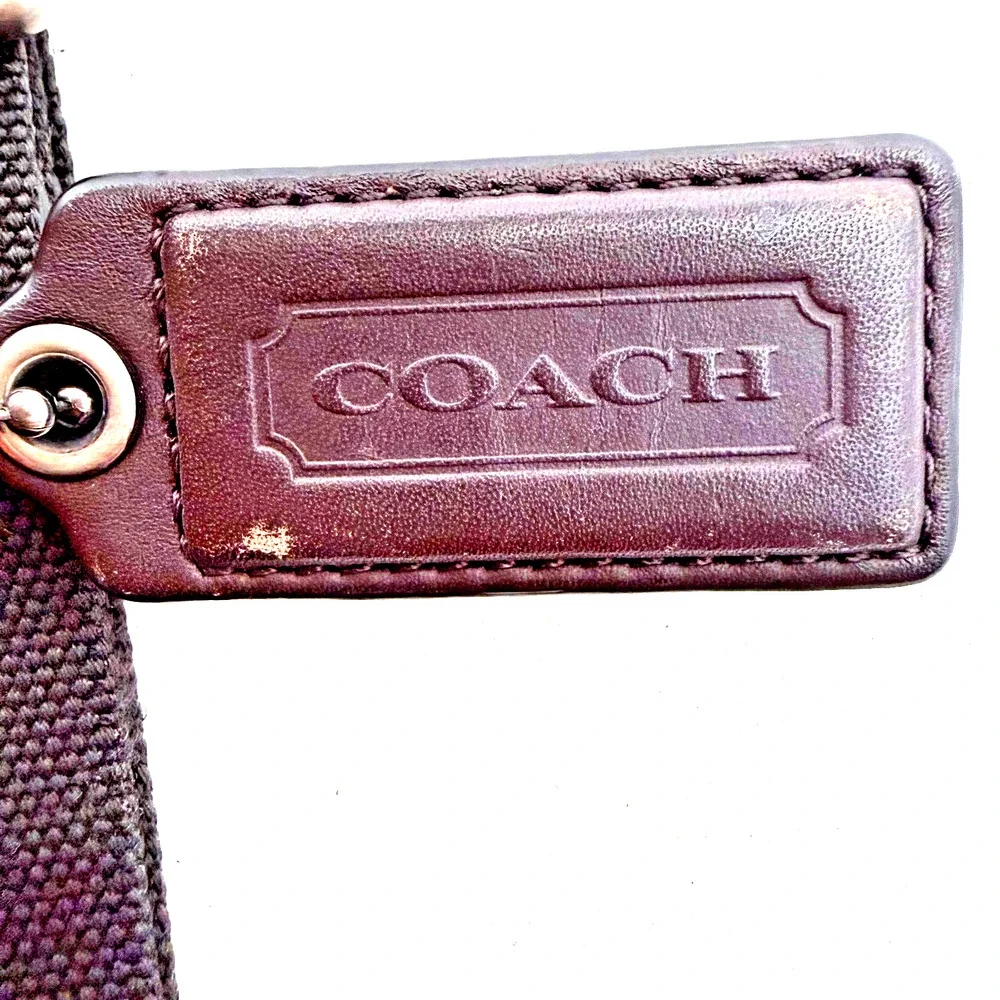 Vintage Suede Brown Suede Leather Coach Bag Messenger Bag